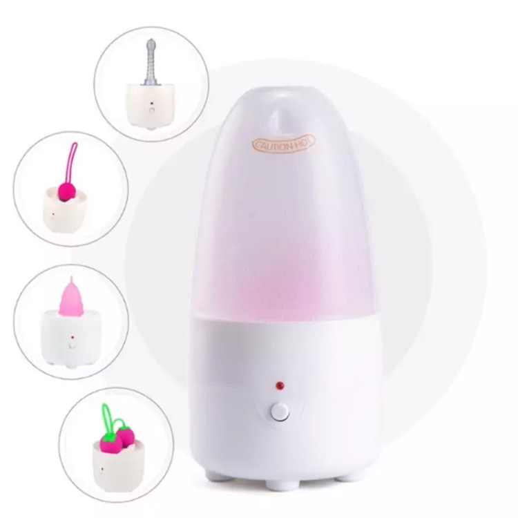 دستگاه استرالایزر همراه چهارتا دایره سمت چپ آن که نشان دهنده کاربردهای آن است