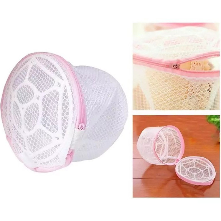 تصویر سبد شستشو به صورت بسته باز و نمای زیپش