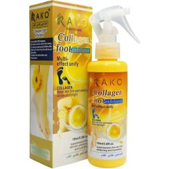 اسپری لایه بردار پا راکو مدل کلاژن همراه با جعبه اش